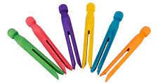 Multi-coloured clothes pegs